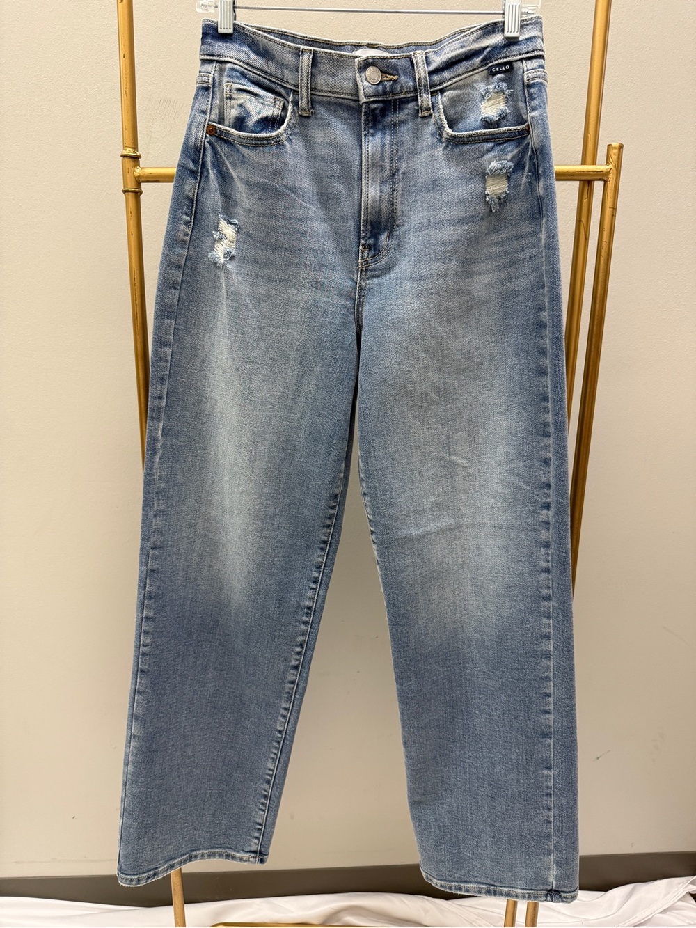 Cello Blue Light Wash Dad Jeans